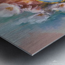 abstract oil painting that captures the essence of guitar music Metal print