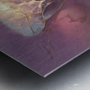 abstract oil painting that captures the essence of flowers  10 Metal print