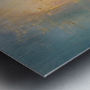 abstract oil painting that captures the essence of flowers  11 Metal print