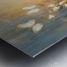 abstract oil painting that captures the essence of flowers  17 Metal print