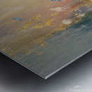 abstract oil painting that captures the essence of flowers  23 Metal print