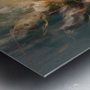 abstract oil painting that captures the essence of flowers  11 Metal print