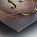 abstract oil painting that captures the essence of flowers  37 Metal print