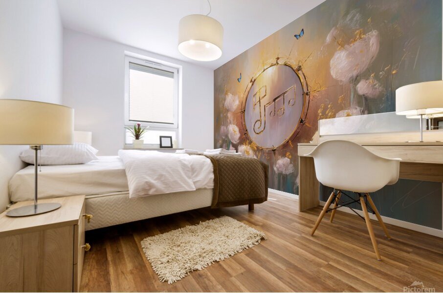 captures the essence of flowers  56 Mural print