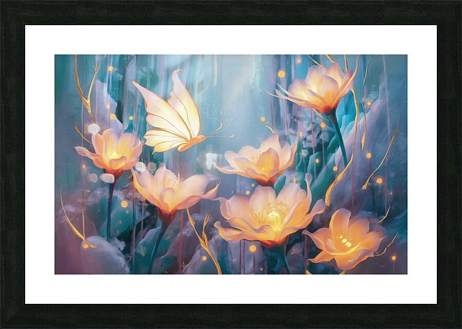 captures the essence of flowers  68 Picture Frame print