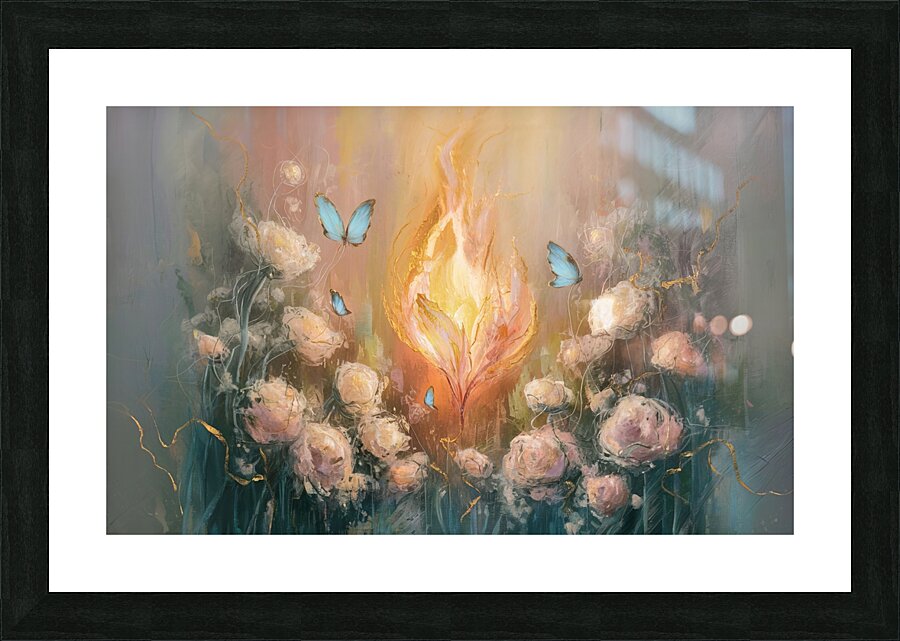 w flower 176 Picture Frame print