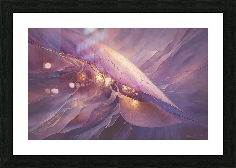 abstract oil painting that captures the essence of flowers  7 Picture Frame print