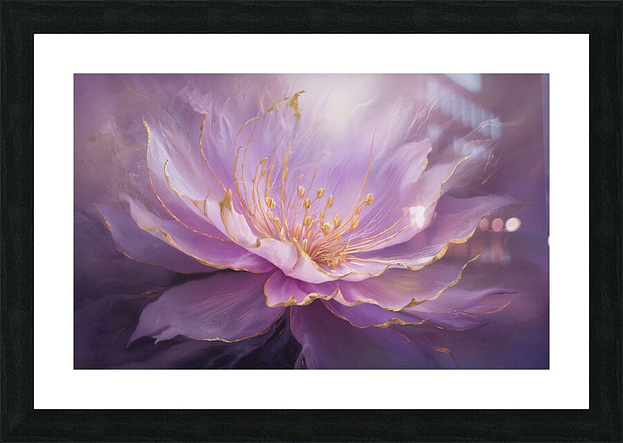 abstract oil painting that captures the essence of flowers  12 Picture Frame print