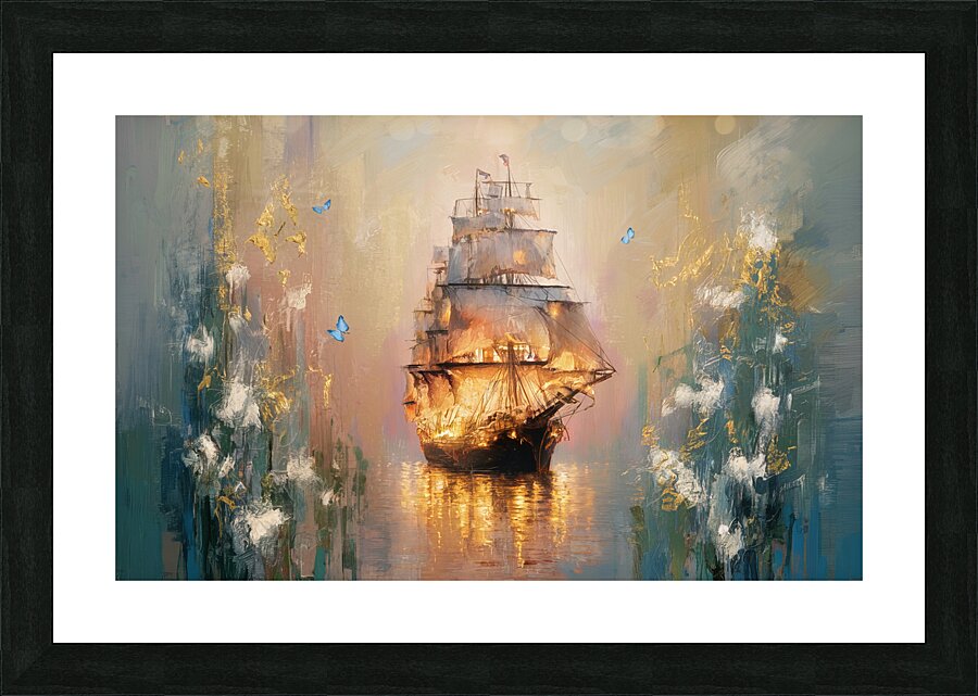 abstract oil painting that captures the essence of flowers  23 Picture Frame print