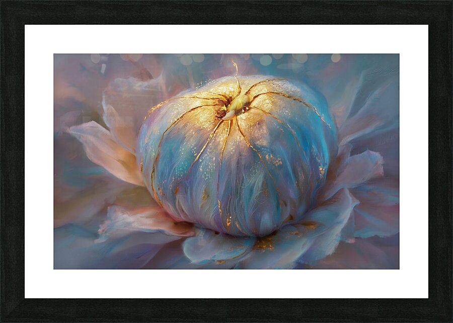 abstract oil painting that captures the essence of flowers  28 Picture Frame print