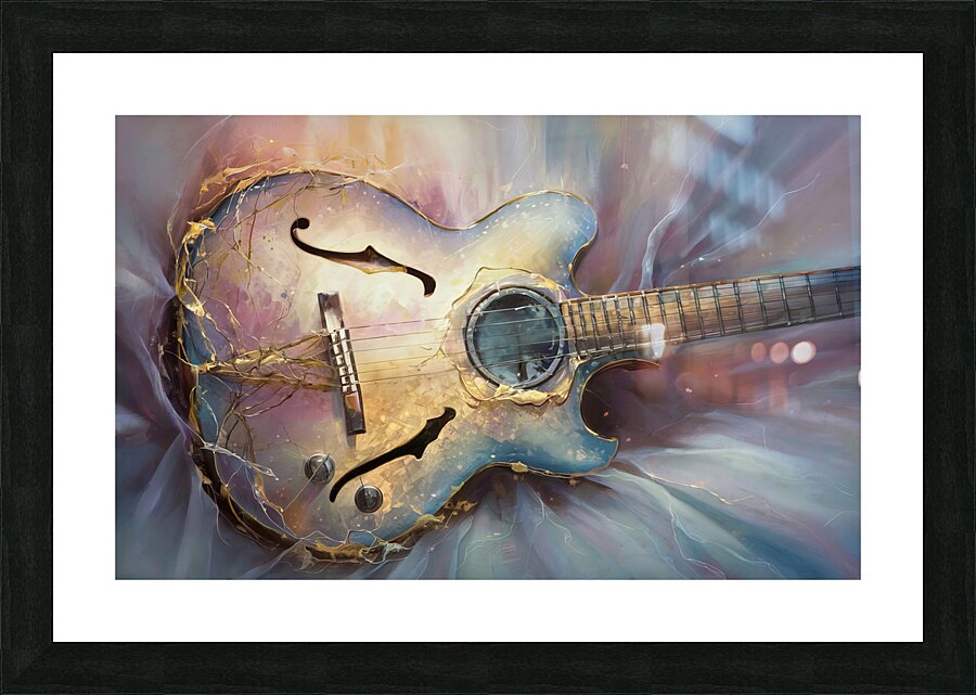 abstract oil painting that captures the essence of flowers  37 Picture Frame print