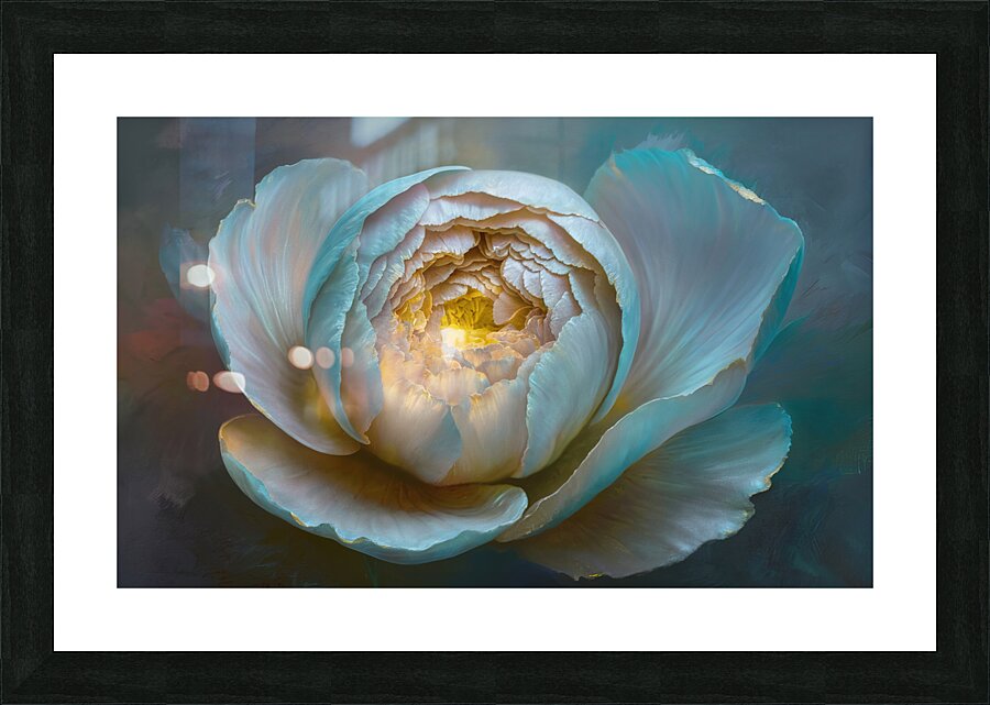 abstract oil painting that captures the essence of flowers  50 Picture Frame print