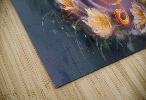 abstract oil painting that captures the essence of guitar music hesh4 puzzle