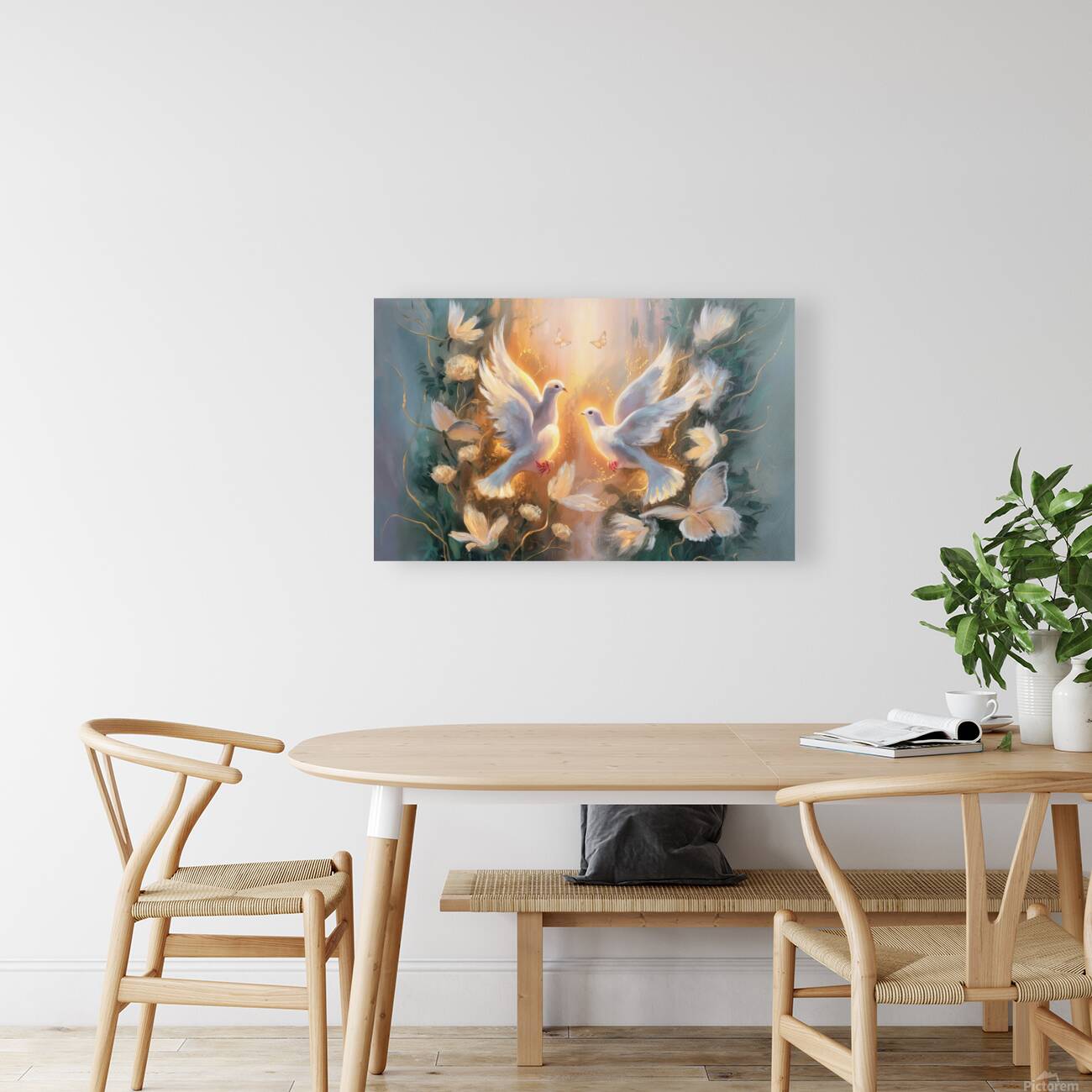 abstract oil painting that captures the essence of butterfly Reproduction