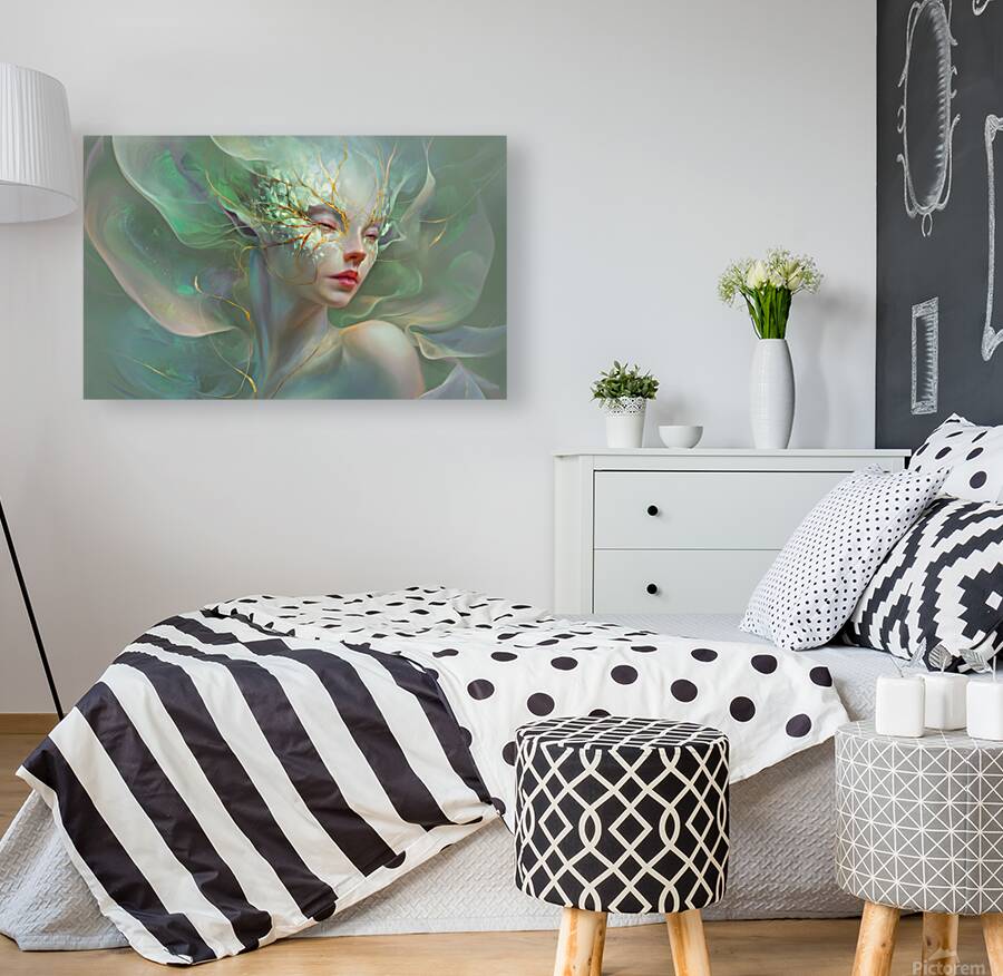 abstract oil painting that captures the essence of flowers  1 Reproduction