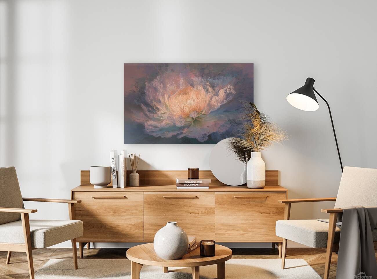 abstract oil painting that captures the essence of flowers  13 Reproduction