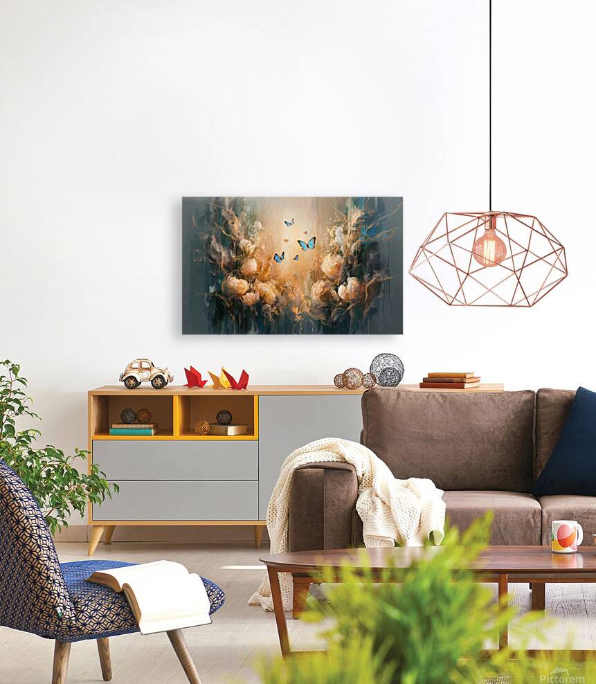 abstract oil painting that captures the essence of flowers  11 Reproduction