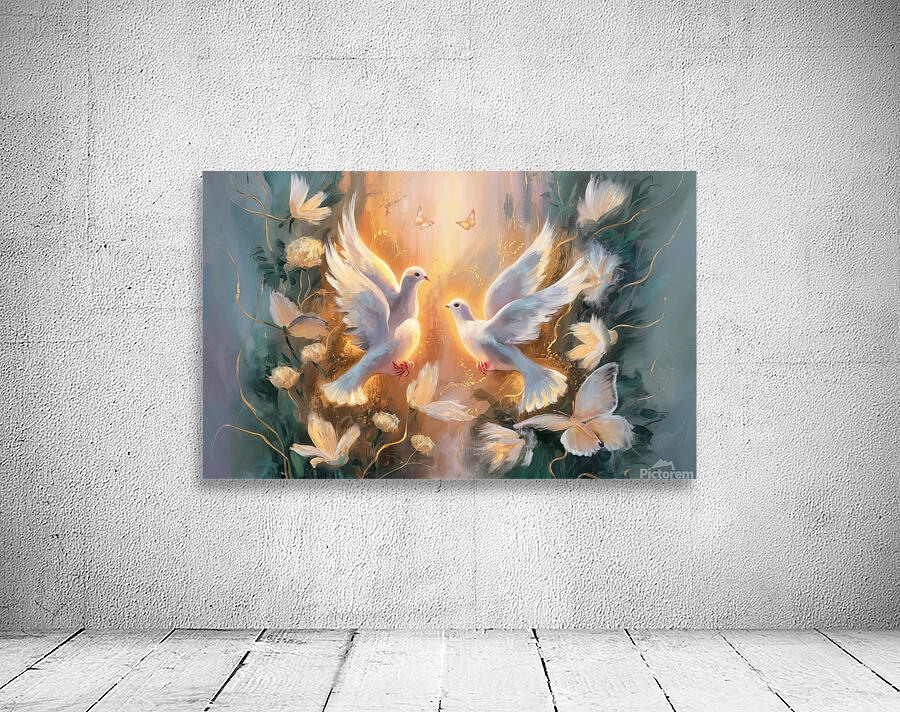 abstract oil painting that captures the essence of butterfly Wall Preview