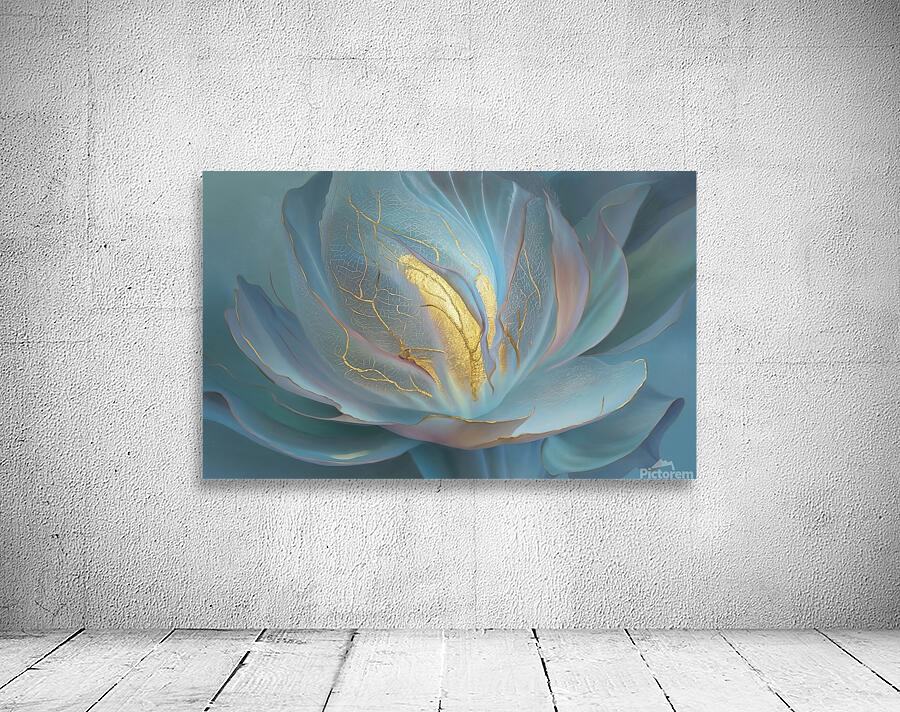 abstract oil painting that captures the essence of flowers  Wall Preview