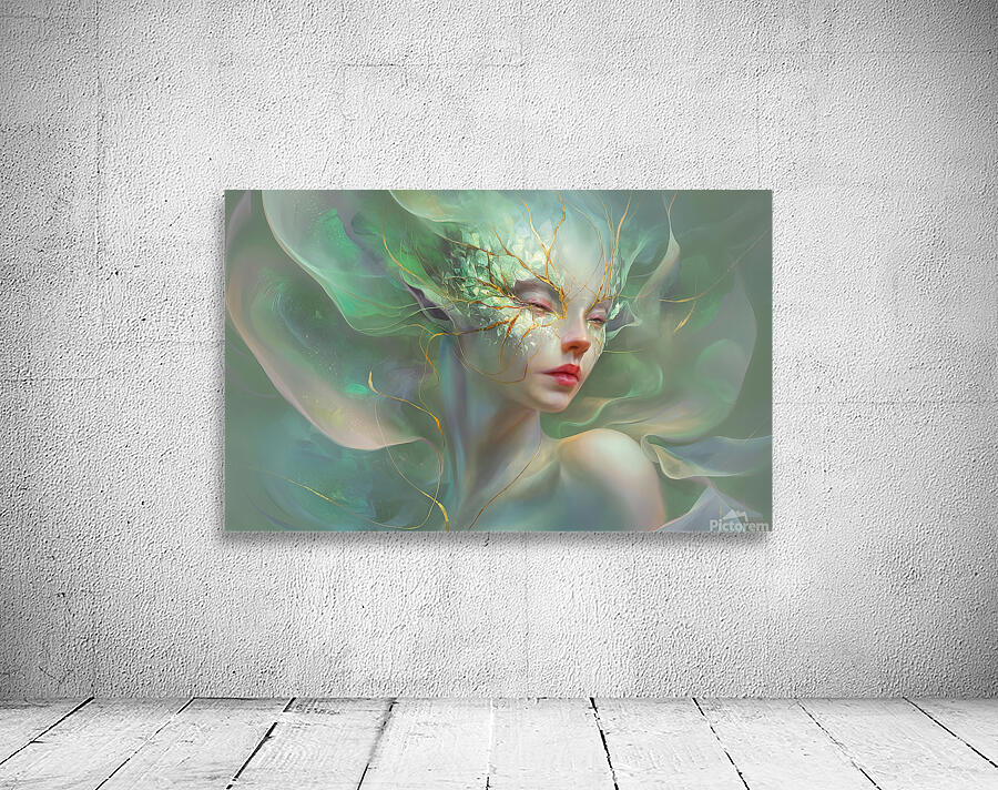 abstract oil painting that captures the essence of flowers  1 Wall Preview