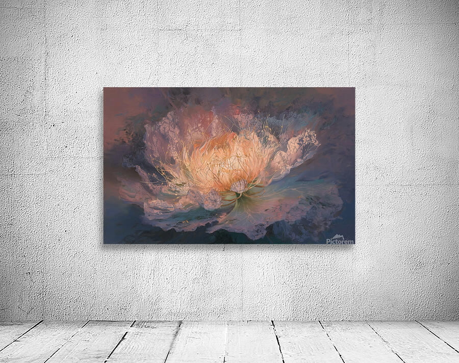 abstract oil painting that captures the essence of flowers  13 Wall Preview