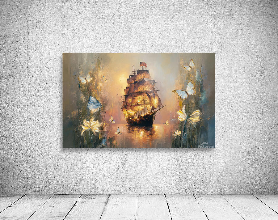 abstract oil painting that captures the essence of flowers  44 Wall Preview