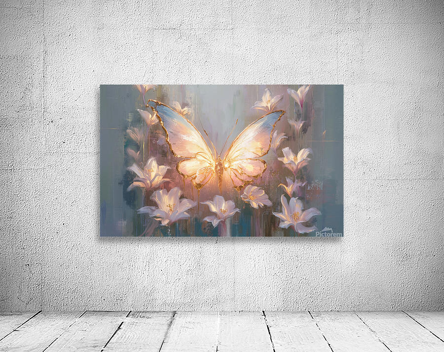 abstract oil painting that captures the essence of flowers  39 Wall Preview