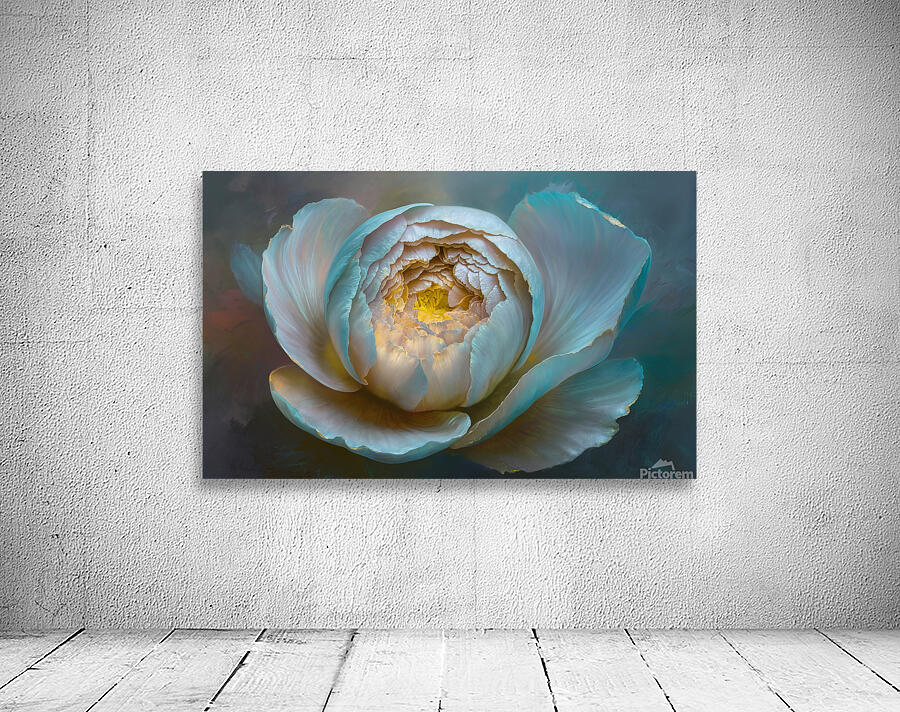 abstract oil painting that captures the essence of flowers  50 Wall Preview