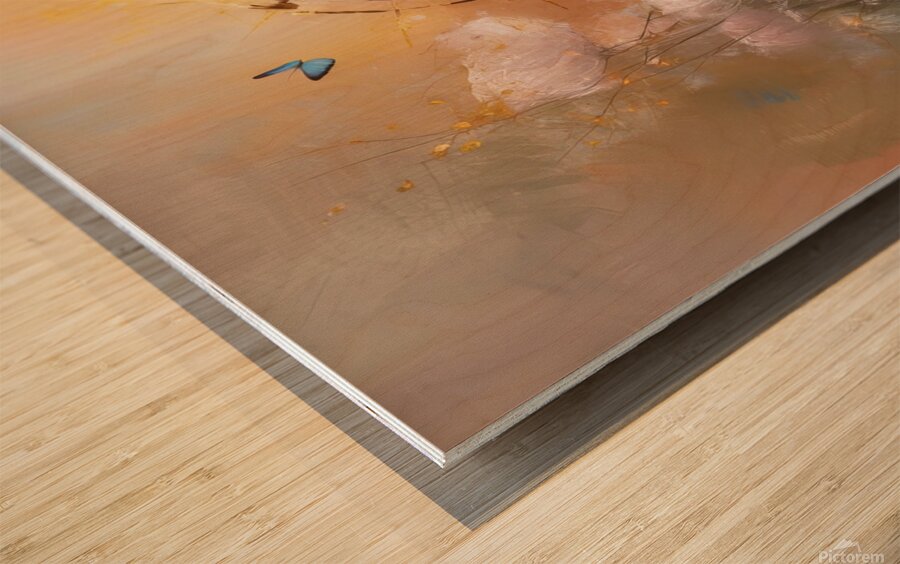 captures the essence of flowers  56 Wood print