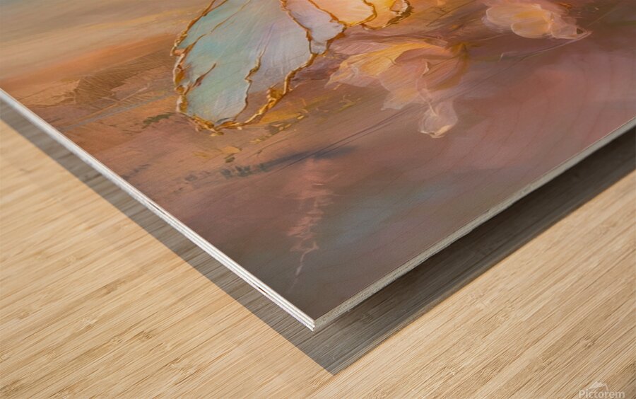 w flower 164 Wood print