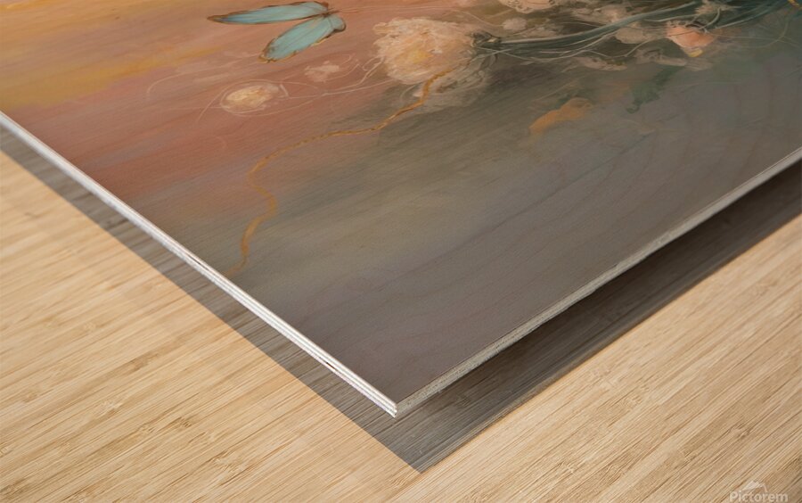 w flower 176 Wood print