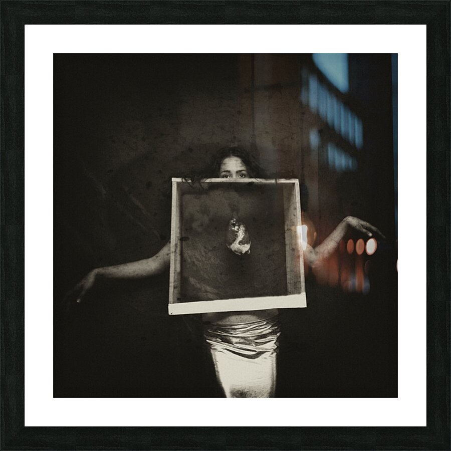 Woman With Frame by Giovanni Tilotta