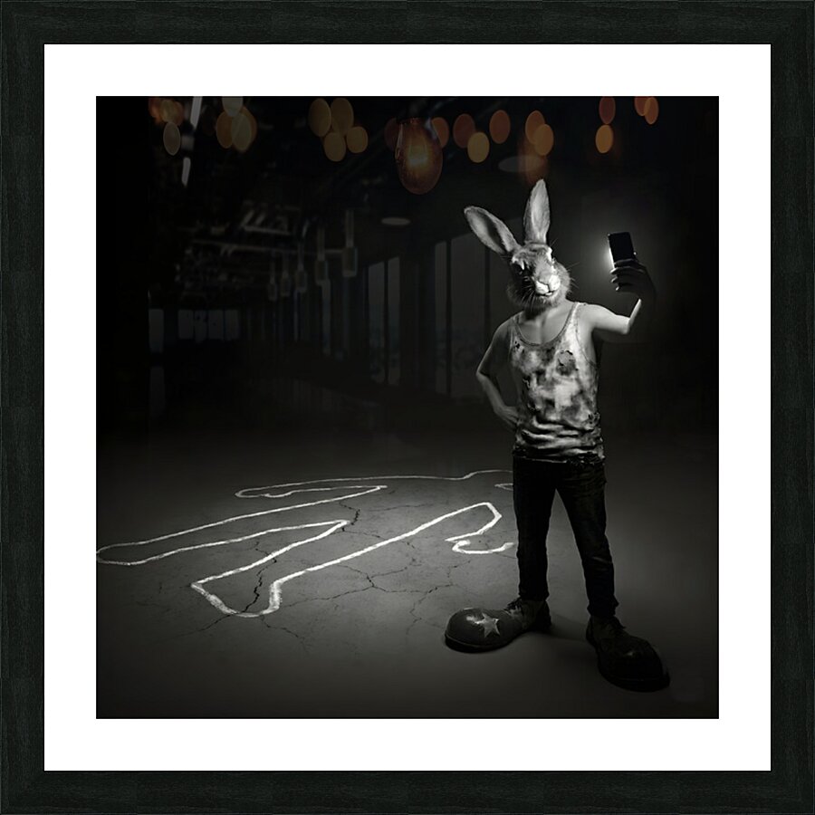 Rabbit Mask Selfie  by Giovanni Tilotta