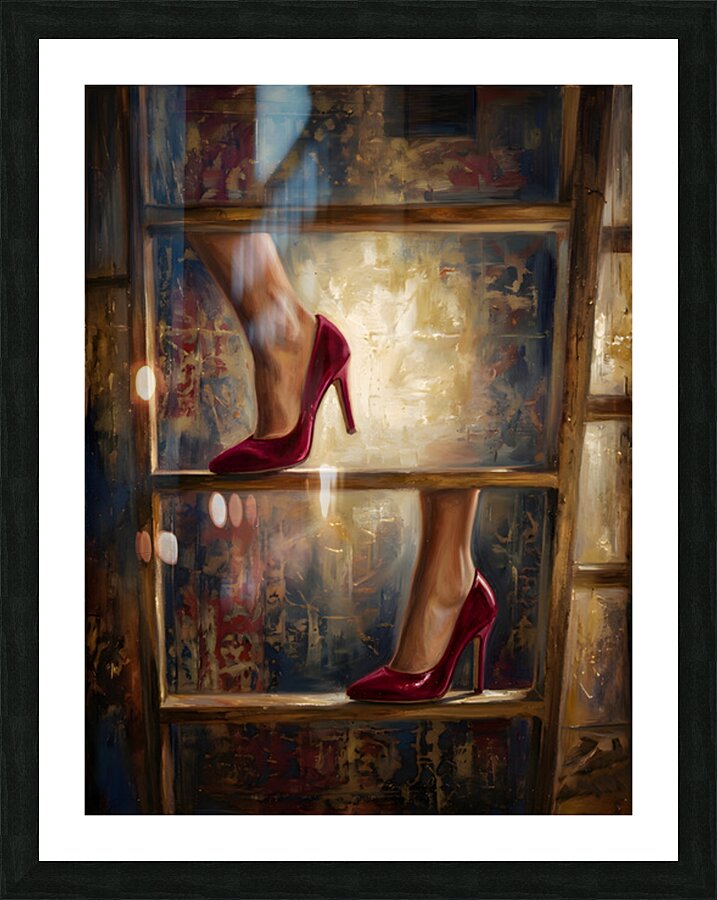 Red Heels On Ladder by Giovanni Tilotta