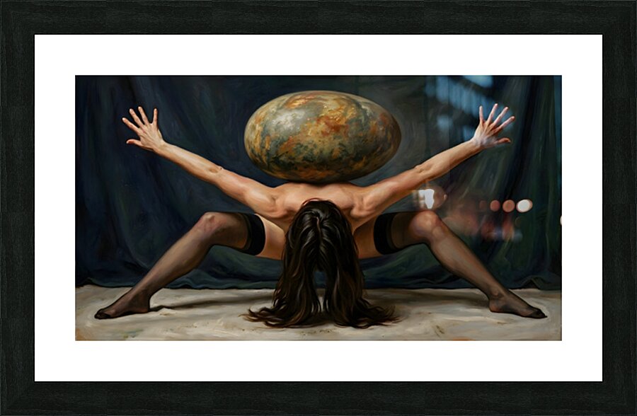 Woman Balancing Egg  by Giovanni Tilotta