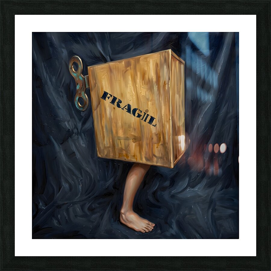 Fragile Box Picture Frame print