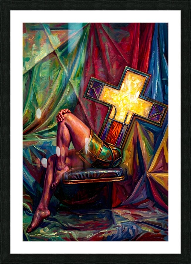 Legs Cross  Picture Frame print