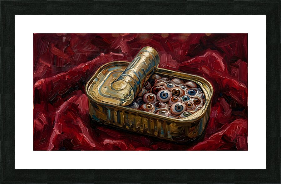 Canned Eyeballs Picture Frame print