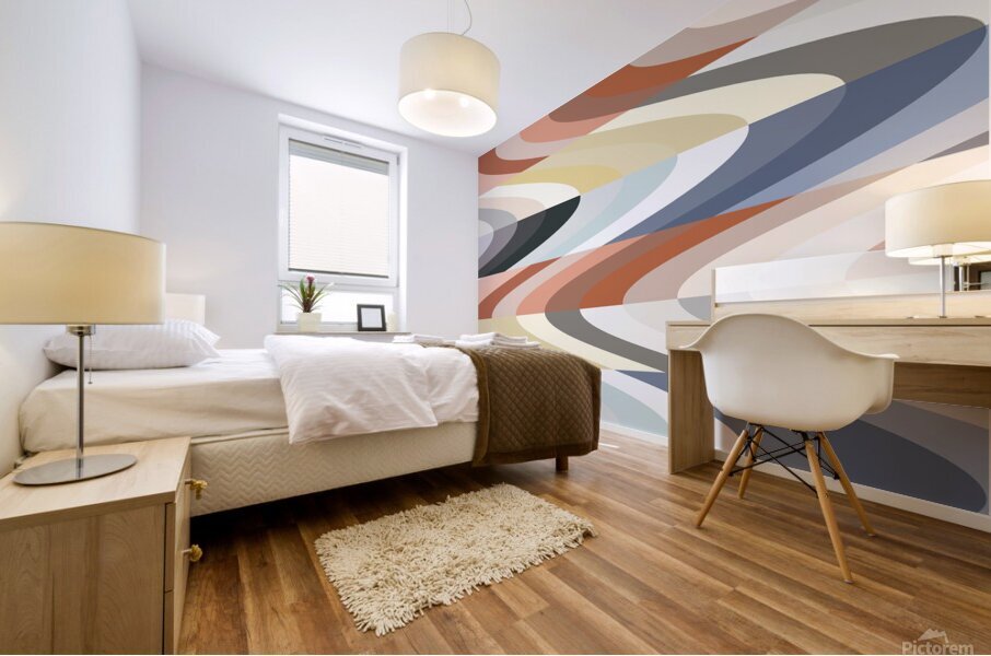 Pantone Waves Mural print