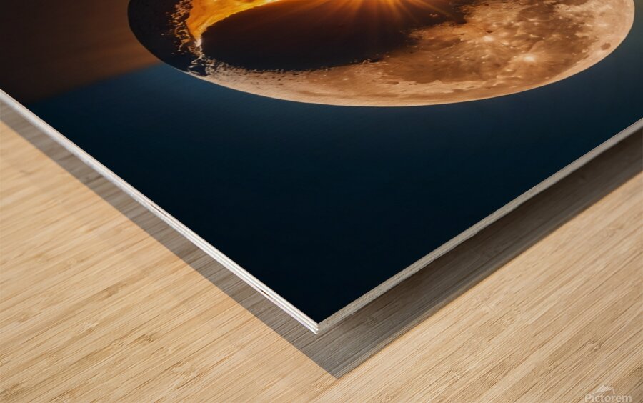 Default Picture of the sun and moon 1 1 Wood print