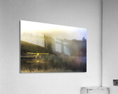 Serenity of a lake on a misty morning Acrylic Print