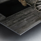 Barn Owl Colored Metal print