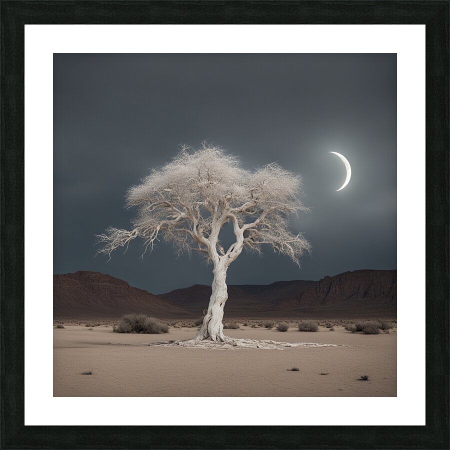 Lone Tree Picture Frame print
