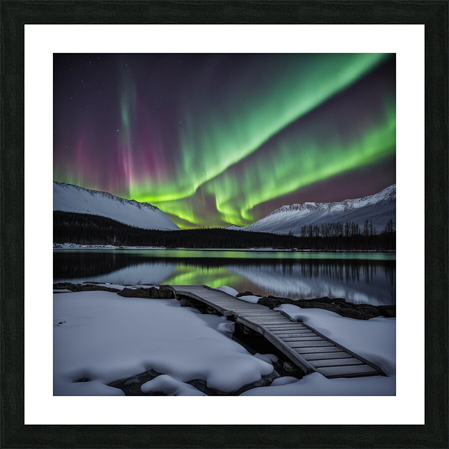 Dance of the lights Picture Frame print