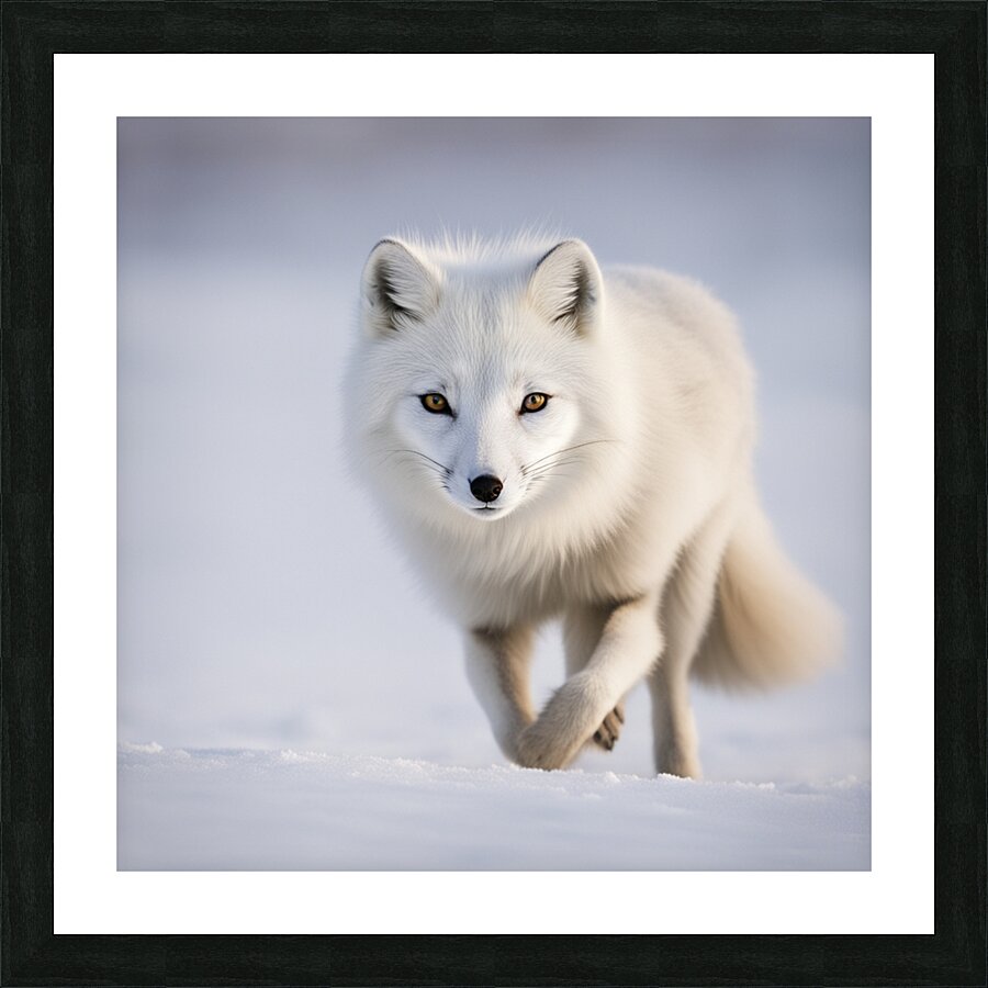 Arctic Fox Picture Frame print