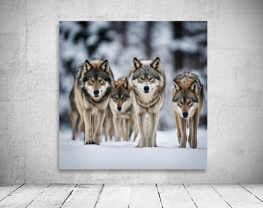 Wolf Pack Wall Preview