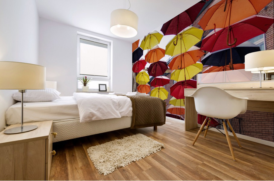 parapluies Mural print