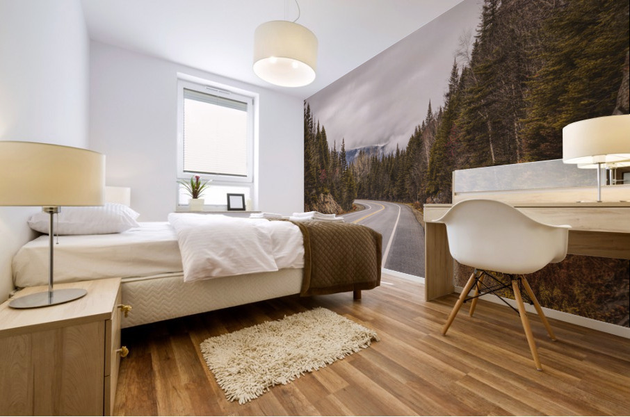 La route Mural print
