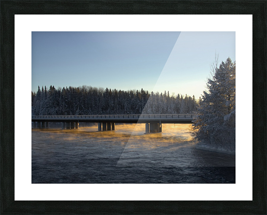 pont soleil Picture Frame print