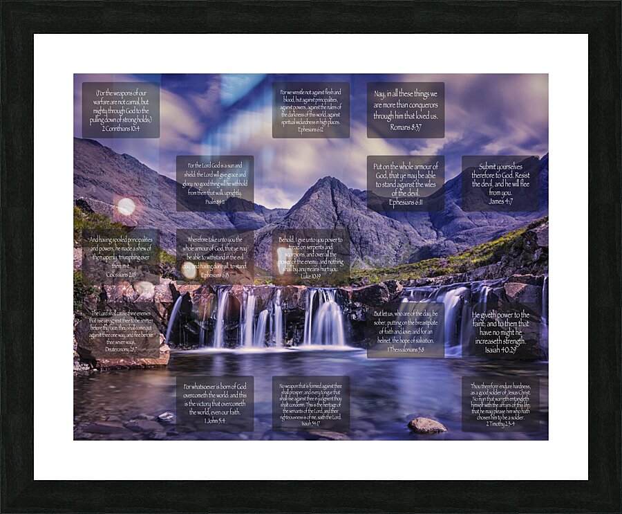 MNW7-WATERFALL2 Picture Frame print
